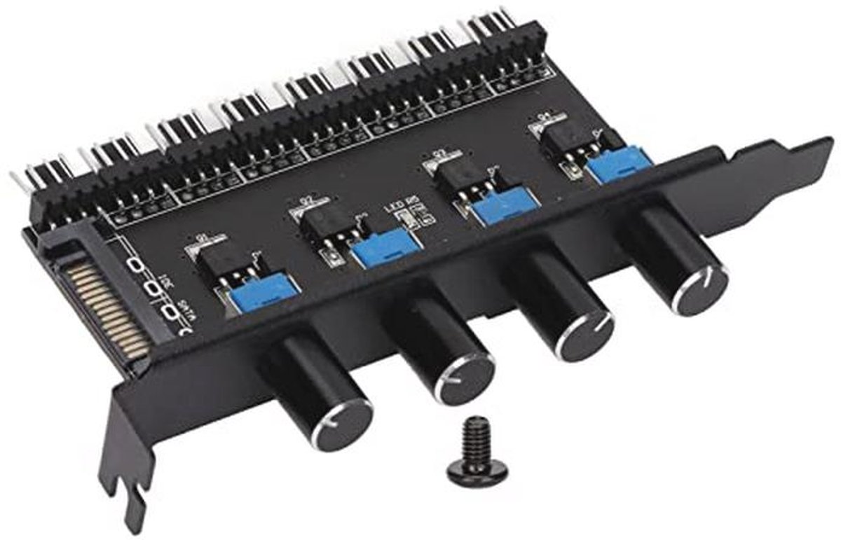 8-kanaals PC ventilatorhub met snelheidscontrole voor koelsystemen