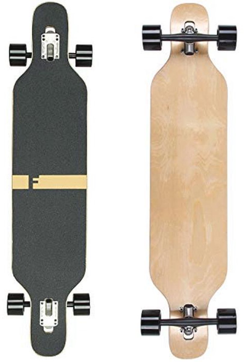Longboard Skateboard Drop Through Cruiser Compleet Board met High Speed Kogellagers en T-tool