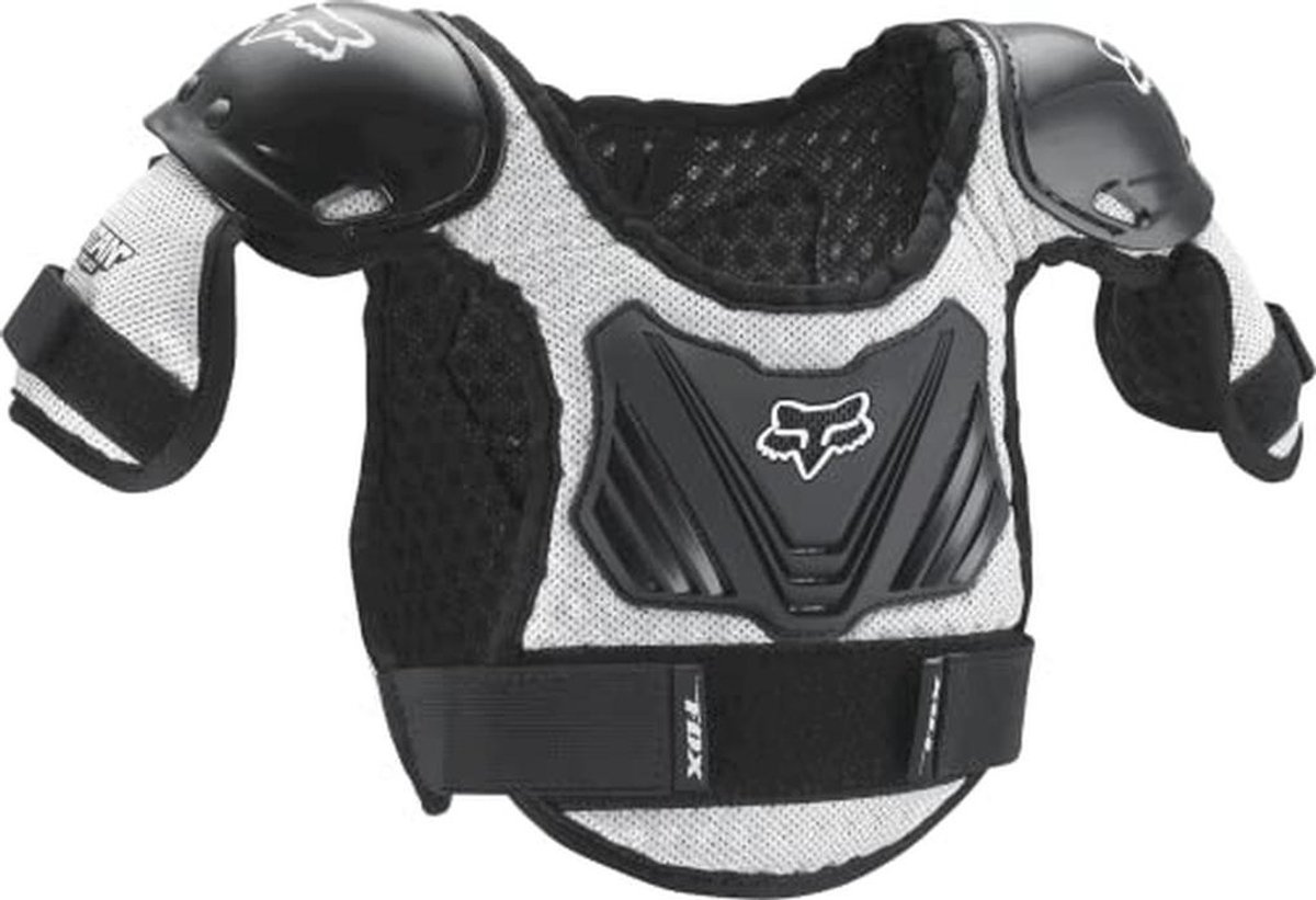 Peewee Titan Roost Deflector voor Jongeren - M/L - Zwart/Zilver