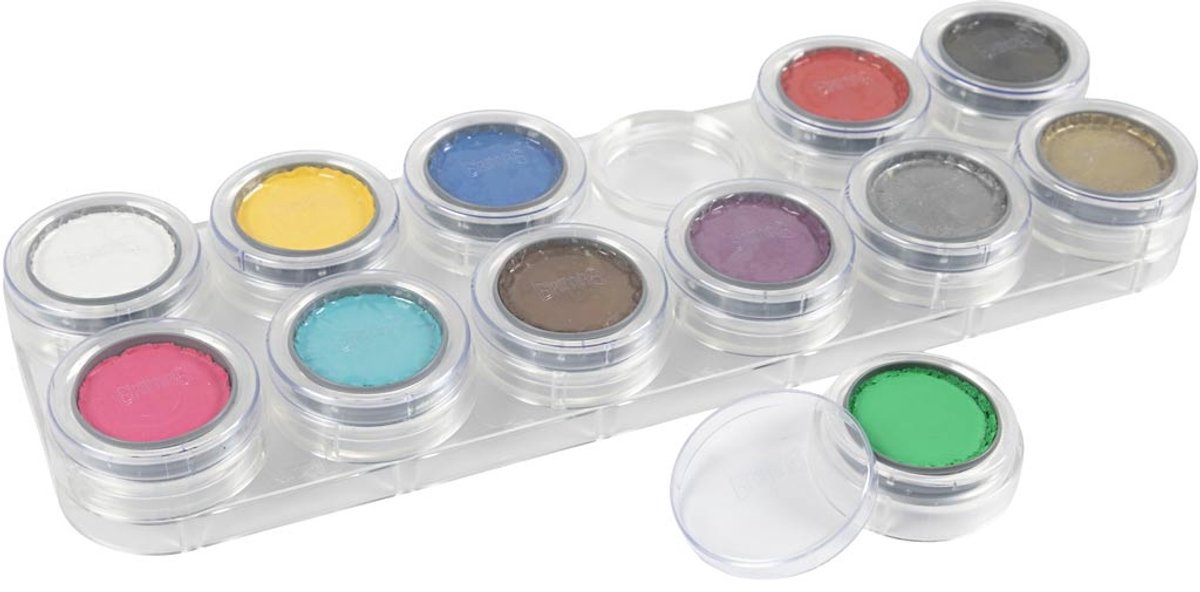 Grimas Water Make-Up - Schmink palet met 12 kleuren - Waterbasis — afbeelding 7