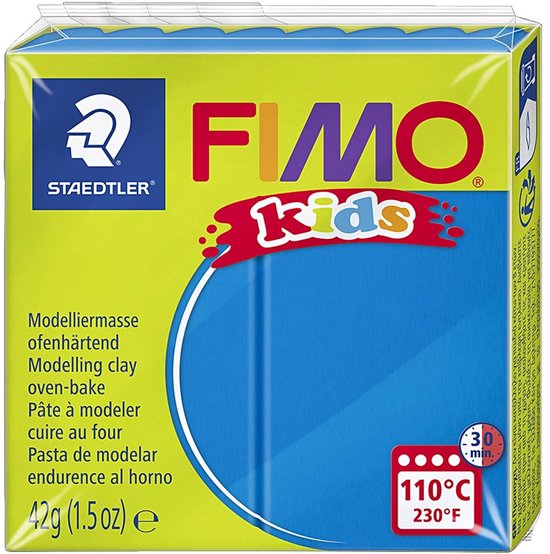 Pâte à modeler Fimo enfants 42g bleu 8030-3