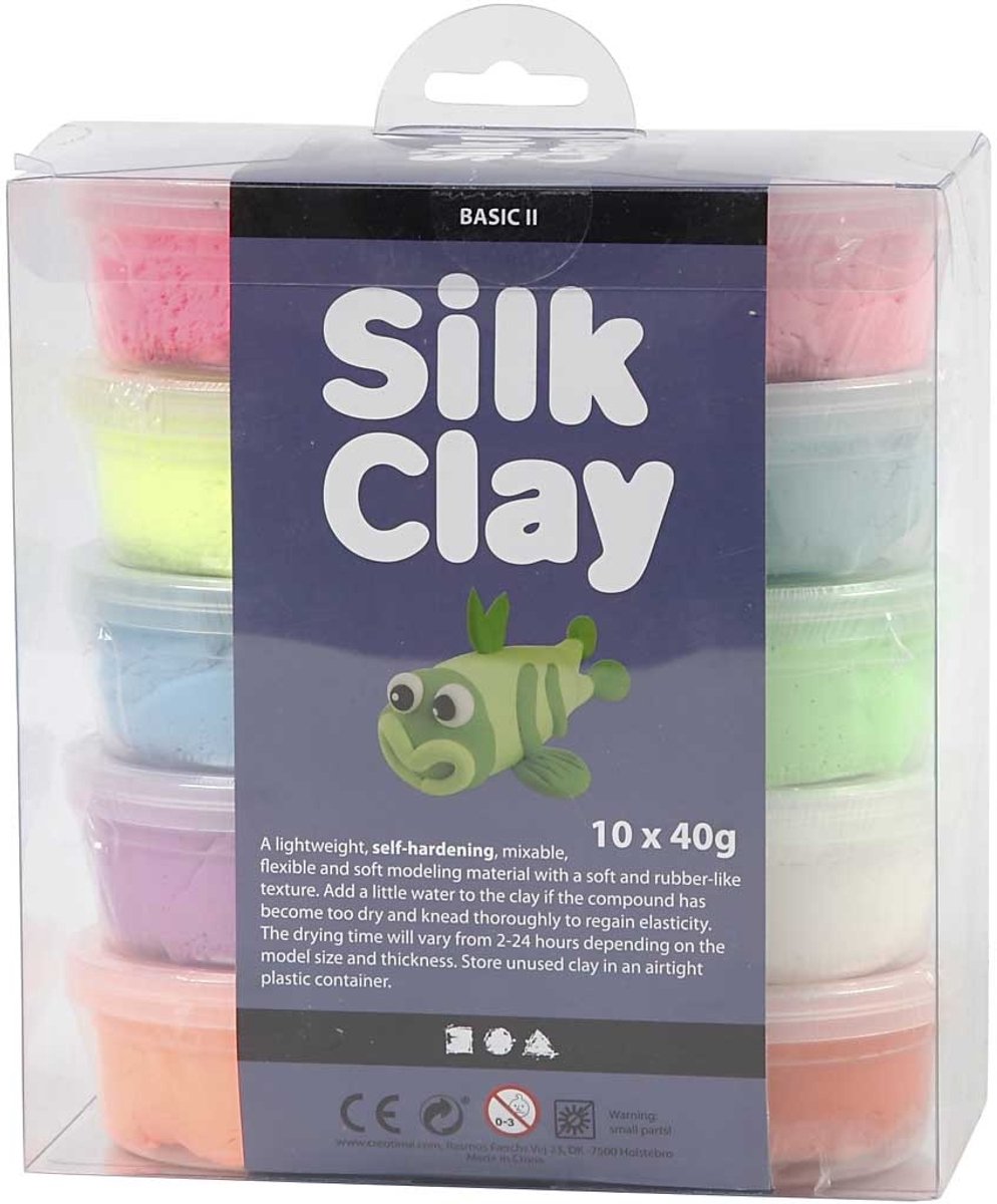 Silk Clay - Klei- Basisset 1 - Set met 10 Kleuren — afbeelding 6