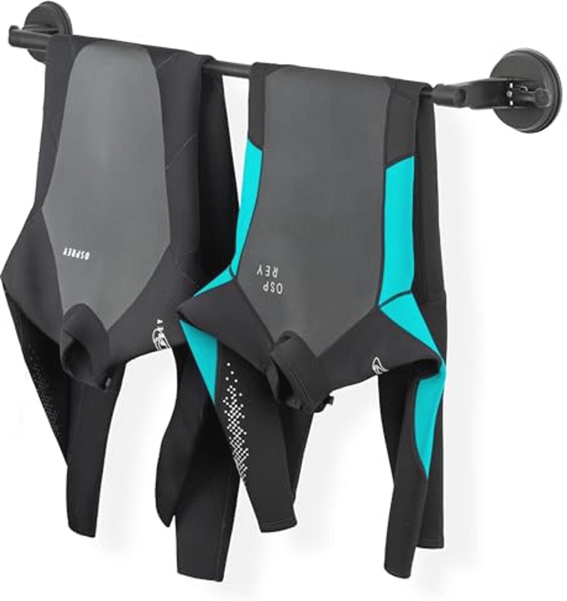 Zware Uitschuifbare Wetsuit Hanger met Zuignappen - Perfect voor Twee Wetsuits