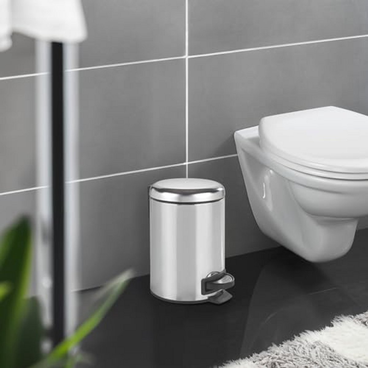 Stijlvolle Ronde Cosmetica Pedaalemmer - Sof sluitfunctie - Diversen Capaciteiten
