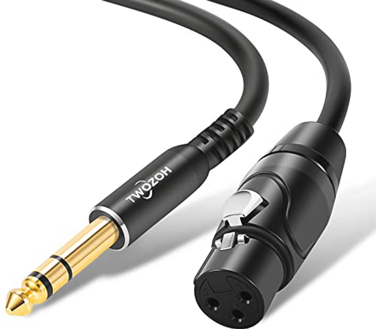 XLR Vrouwelijk naar 6,35mm Manneke TRS Kabel - Gebalanceerde Microfoonkabel 3M