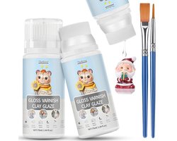 Luchtdroog Klei Glazuur 150 ml - Glanslak voor Klei en Aardewerk - Kleurloos, Waterdicht en Krasbestendig