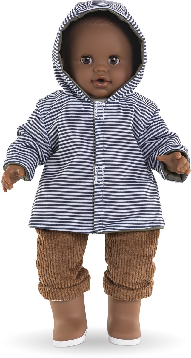 Corolle poppen regenjas - poppenaccessoire 36cm teddybeerprint. — afbeelding 3