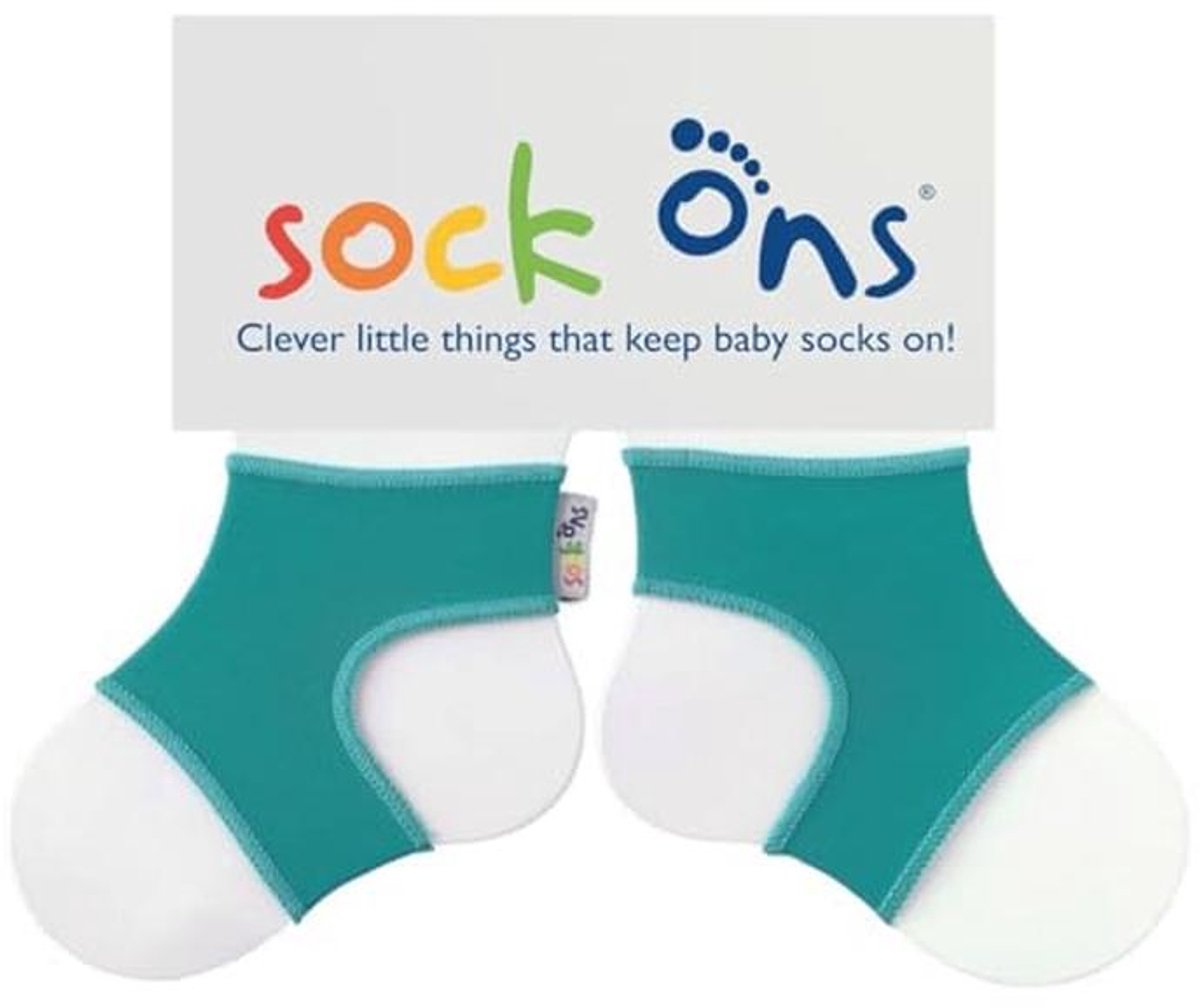Sokkenhouder voor Babysokken - Houd Babyvoeten Warm en Veilig in Turquoise