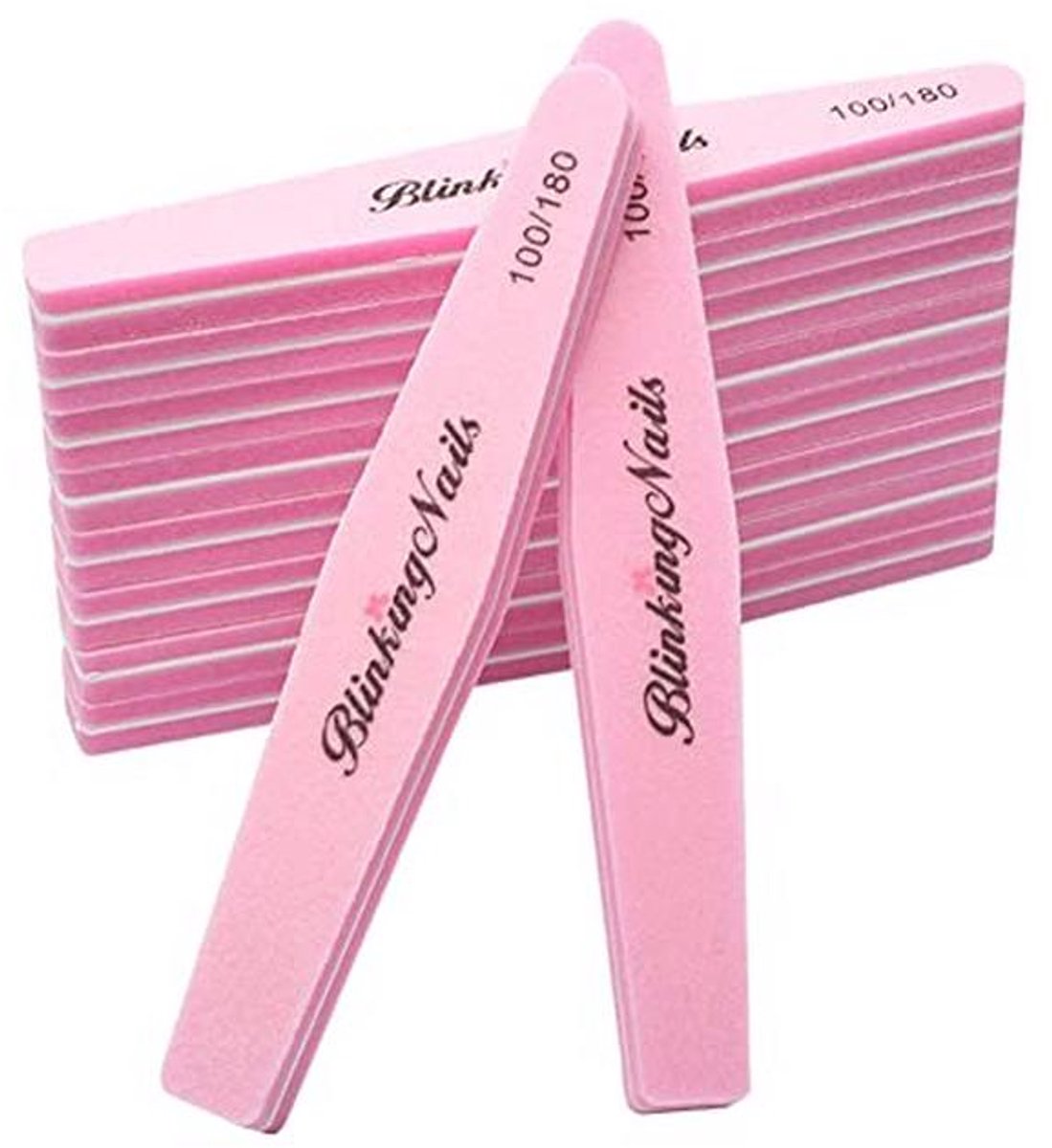 Nagelvijl en Buffer - Dubbelzijdig Design 100/180 voor Nail Art en Manicure