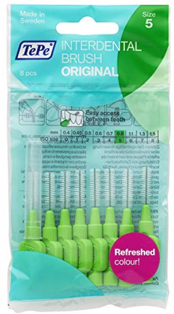 Interdentale Borstels Groen 0.8 mm - Size 5