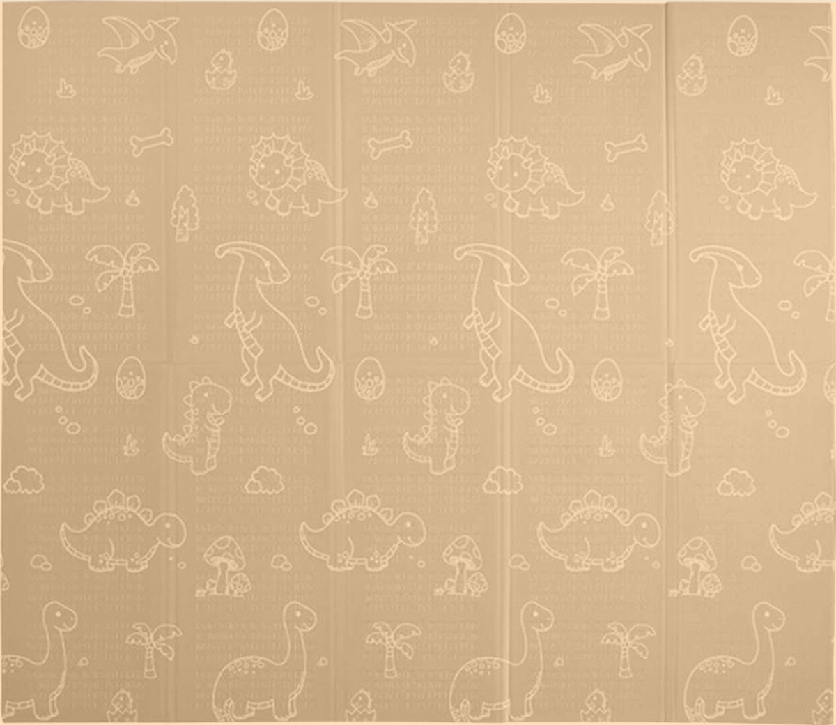 OPVOUWBARE Baby Speelmat - DUBBELZIJDIG Speelkleed incl. opbergtas - EXTRA DIK - 180x200x1,5cm - Ecru/ Beige — afbeelding 11