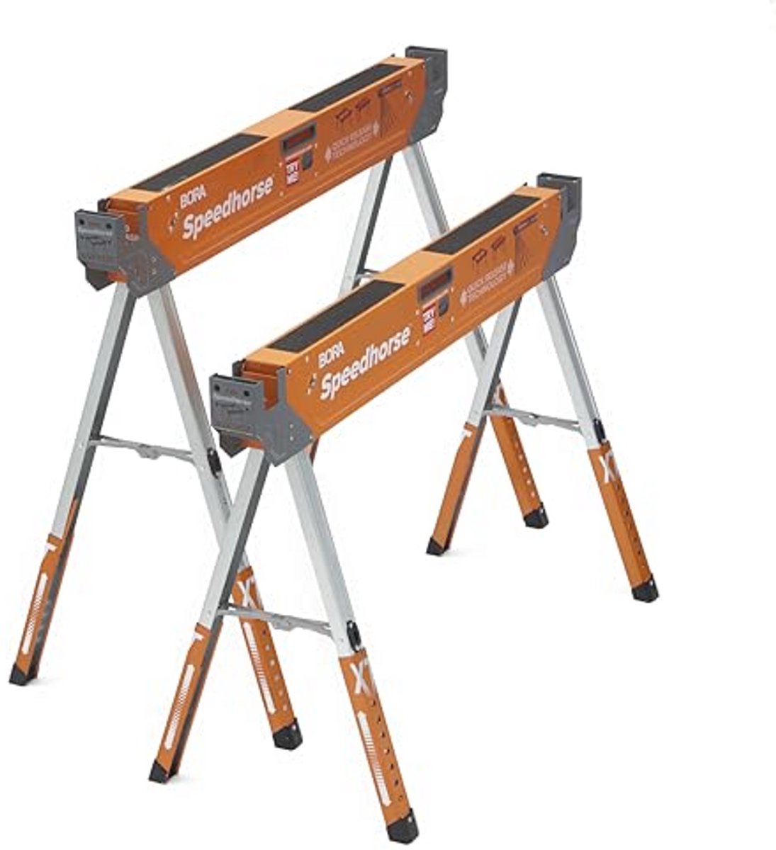 Verstelbare Zaagbok met Metaal Top - 30-36 Inch Hoogte, 2 Stuks Heavy Duty Constructie