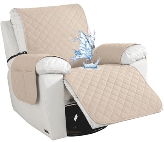 CYCMACO Waterdichte Hoes Voor Fauteuil Groot 1 Plaats, Universeel, Antislip Stoelbekleding, Hoes Voor Relaxstoel, Stoelbeschermer Voor Televisiestoel, Vuilafstotend, Krasbestendig, Lichtgrijs CYCMACO Waterdichte Hoes Voor Fauteuil Groot 1 Plaats, Universeel, Antislip Stoelbekleding, Hoes Voor Relaxstoel, Stoelbeschermer Voor Televisiestoel, Vuilafstotend, Krasbestendig, Lichtgrijs