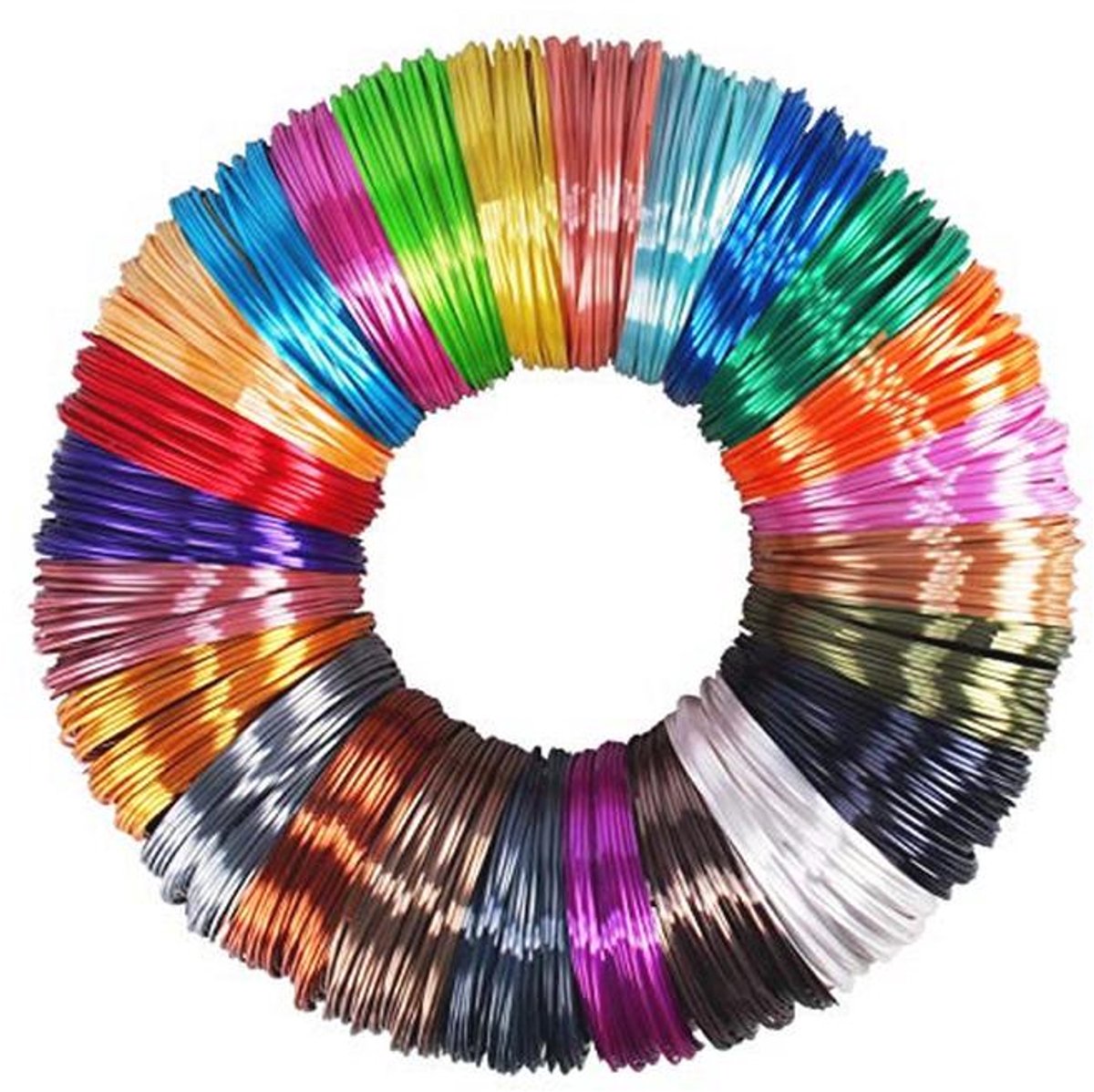 25 Kleuren Zijde Glanzende PLA Filament Monsterpakket voor 3D Printer en 3D Pen