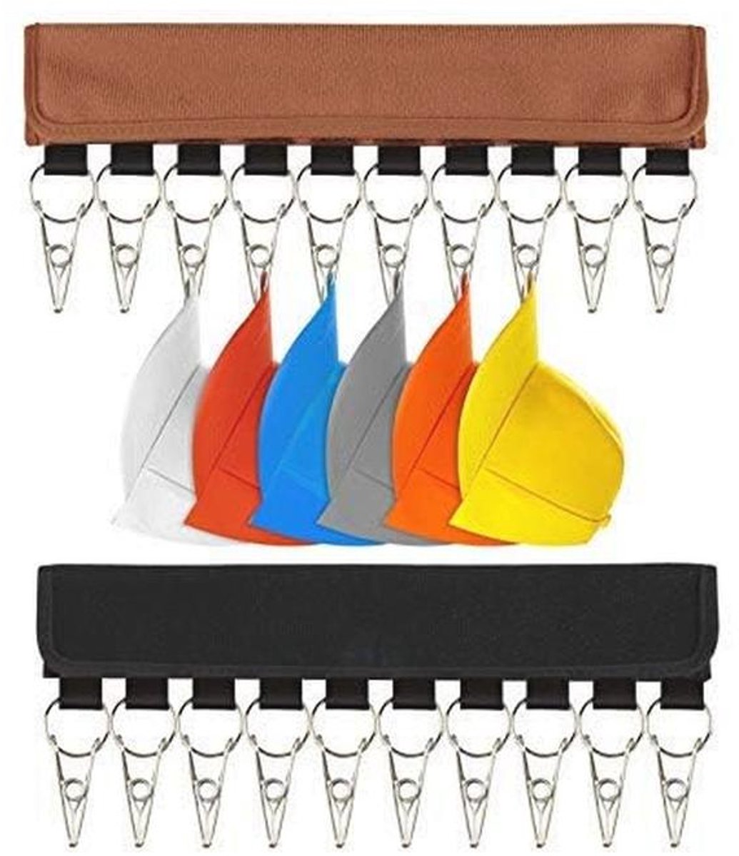 Hoed Organizer Kledinghangers - Draagbare Hoedenrekken met Clips voor Kledingkast