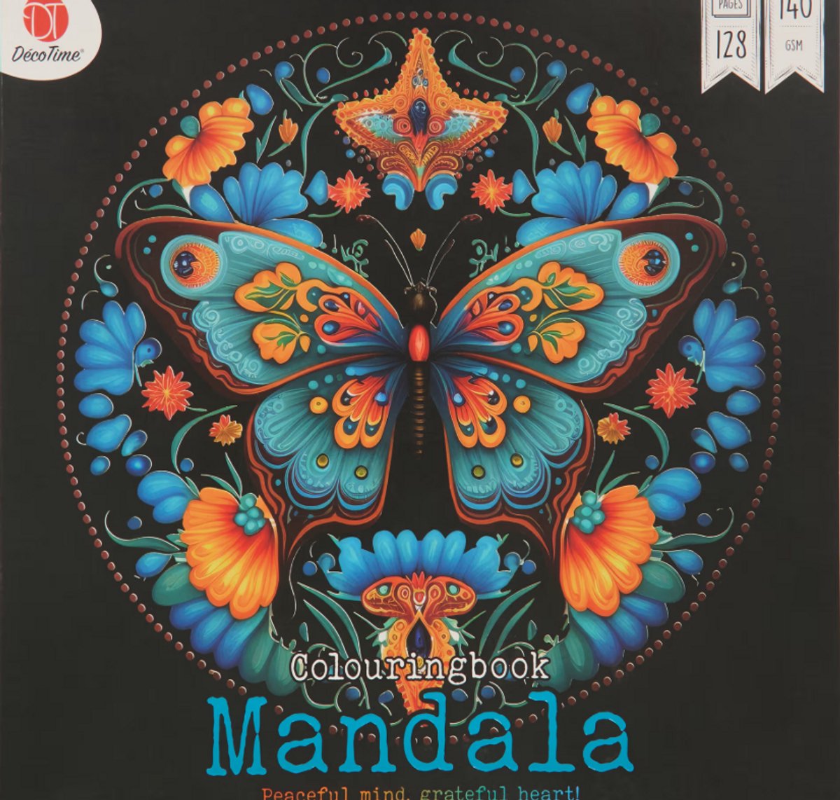 Decotime - Kleurboek ''Mandala'' - XL kleurboek - Kleurboek voor volwassenen - 128 Pagina's - Kleurboek voor volwassen - Mandala kleurboek voor volwassenen