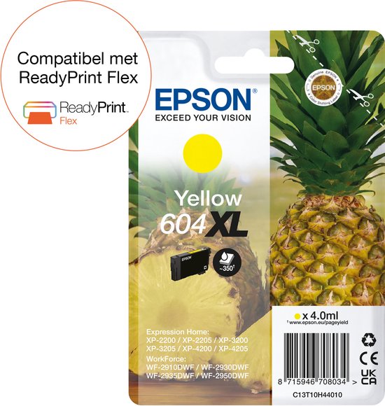 Epson 604XL - Inktcartridge - Origineel - Hoge capaciteit - Geel