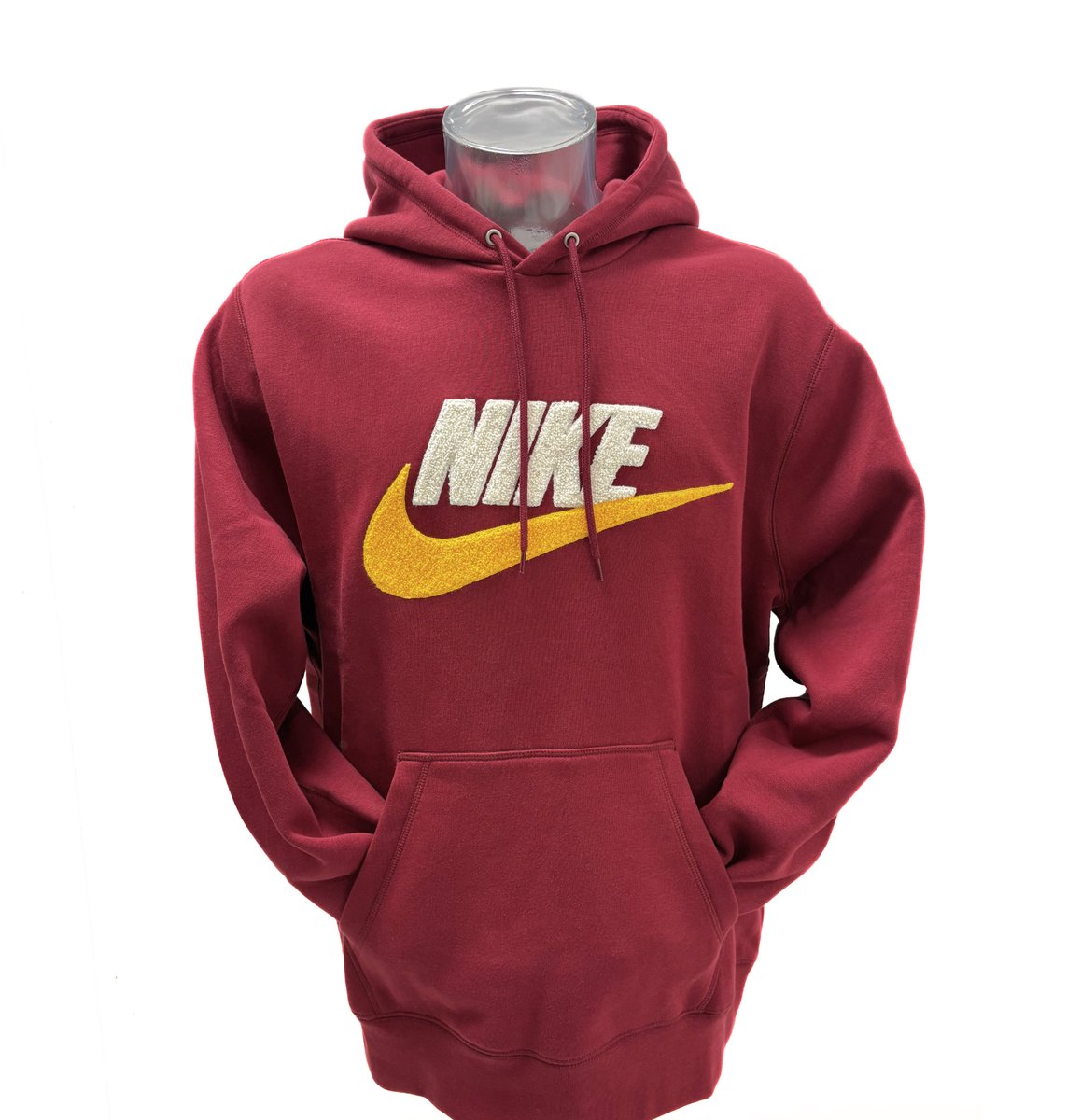 Nike Club Fleece Hoodie Rood