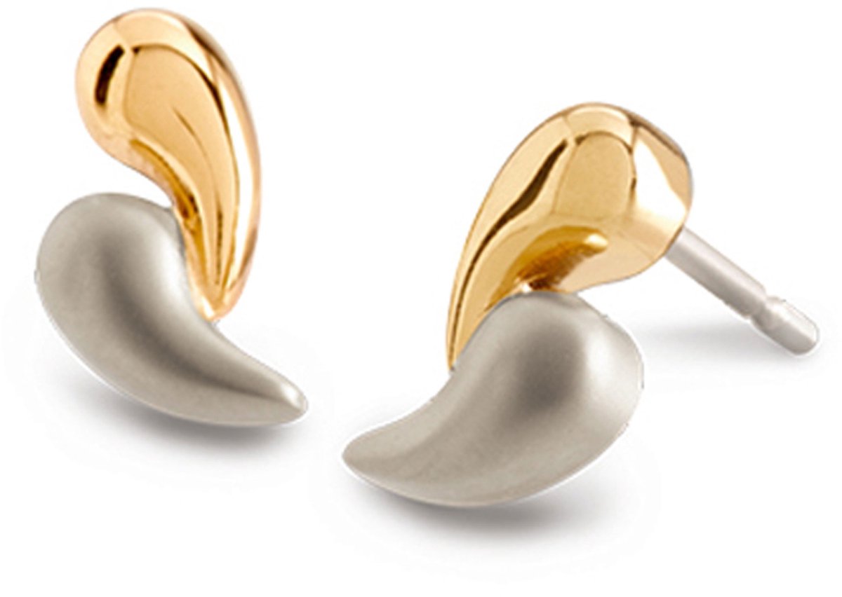 Boccia Titanium 05082-02 Dames Oorbellen - Oorknopjes - Sieraad - Zilverkleurig - 8 mm breed - 1 cm lang