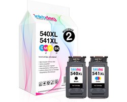 Inktdag inkcartridge alternatief voor de canon inktcartridge 540 541, Canon 540 541 xl,canon 540 XL zwart + canon 541 XL kleur