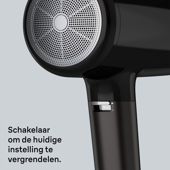Sèche-cheveux Braun HD4.1 BRHD410E - Séchage - Super IONTEC anti-frisottis - 3 températures + Shot Cool - Livré avec souffleur