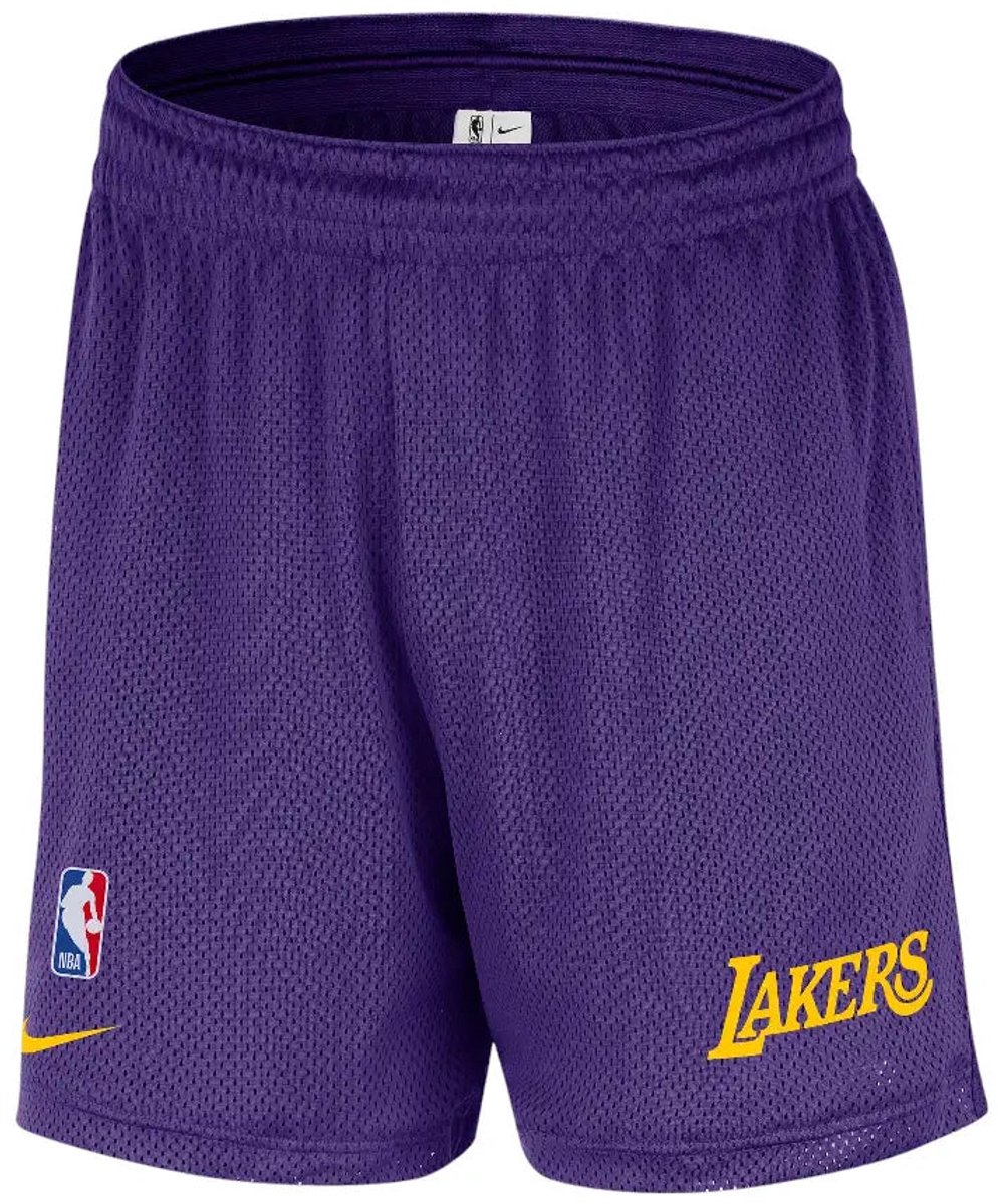 Nike Los Angeles Lakers Icon Practice Dri-FIT NBA Short Basketbalshort – Field /Amarillo Lakers Basketbal Heren Basketbalshort voor Mannen Paars