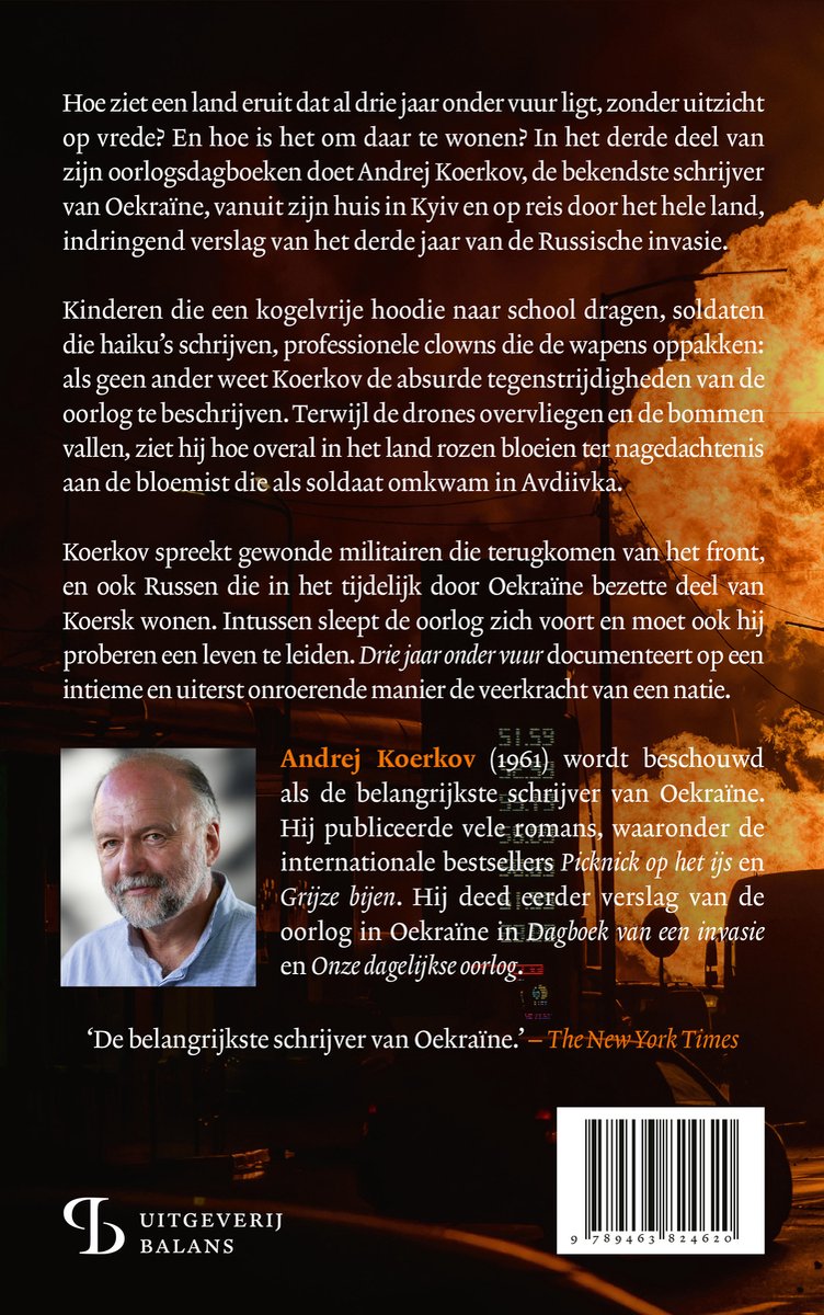 Drie jaar onder vuur - back cover