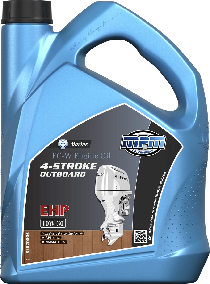 MPM Buitenboord motorolie 10w30 viertakt FC-W EHP - 5 liter