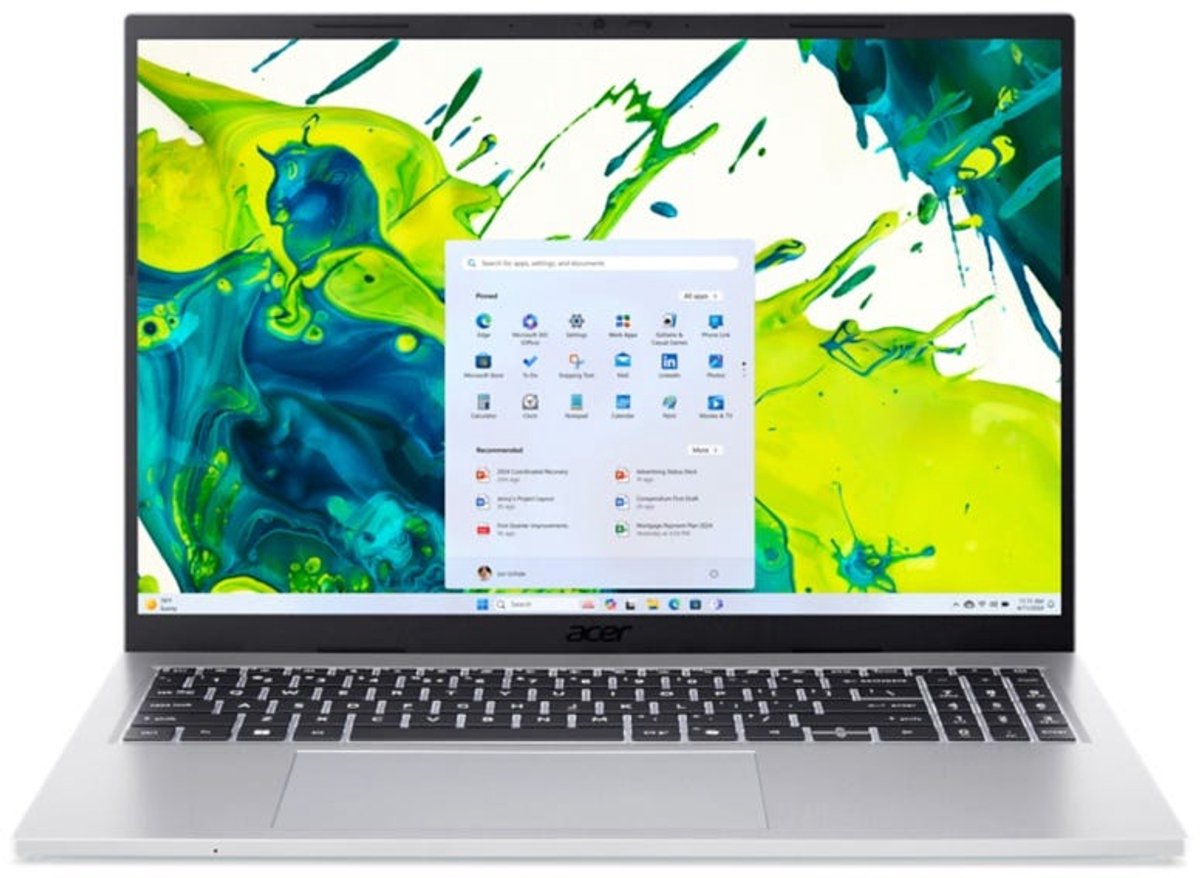 Acer Aspire AG16-71P-75EF Intel Core 7 150U Laptop 40,6 cm (16") WUXGA 16 GB DDR5-SDRAM 1 TB SSD Wi-Fi 6 (802.11ax) Windows 11 Home Zilver