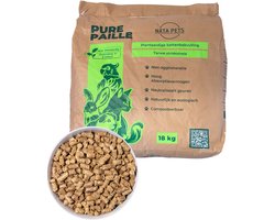 NataPets XL Stroverkorrels 18kg (30L) - Natuurlijke Bodembedekking - Stofvrij & Hoog Absorberend - Voor Konijnen en Knaagdieren