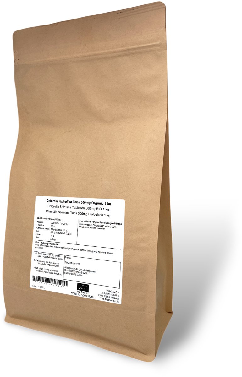 Chlorella Spirulina Tabs 1 kg