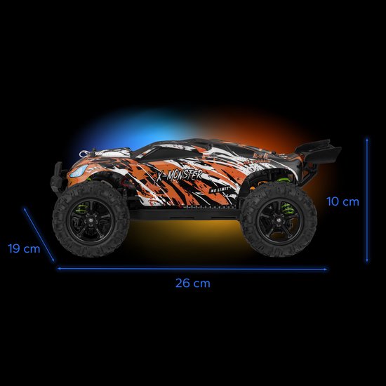 Overmax X-Monster 3.0 & 3.5 – Carrosserie pour voiture RC, capot de rechange pour monster truck, look renouvelé, durable et léger, installation facile, personnalisez votre RC, idéale pour courses et cascades tout-terrain