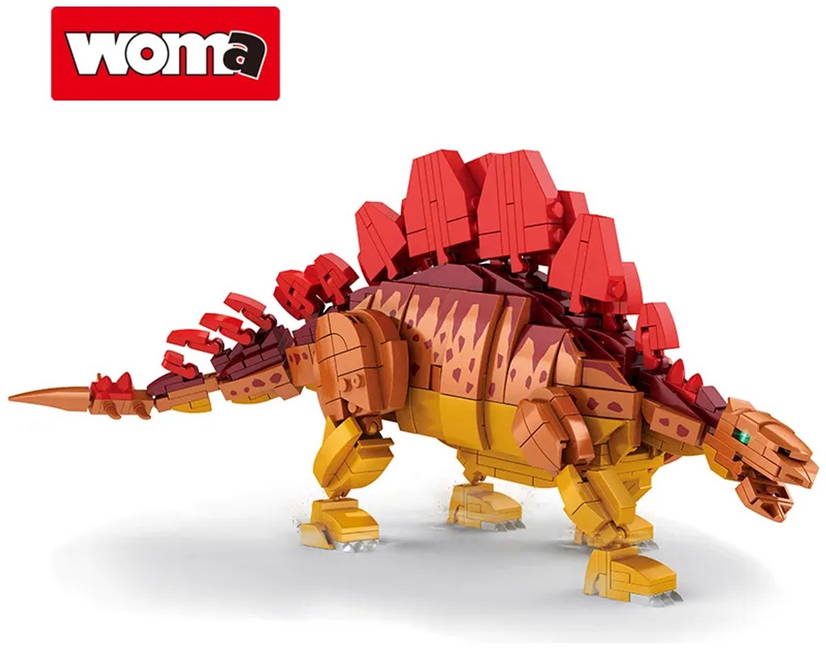 Dino Speelgoed Set Geschikt Voor LEGO - Vanaf 6 Jaar - 697 Bouwstenen - Stegosaurus - Bouwset - STEM Speelgoed - Bouwsets - Bouwspeelgoed - Inclusief Handleiding