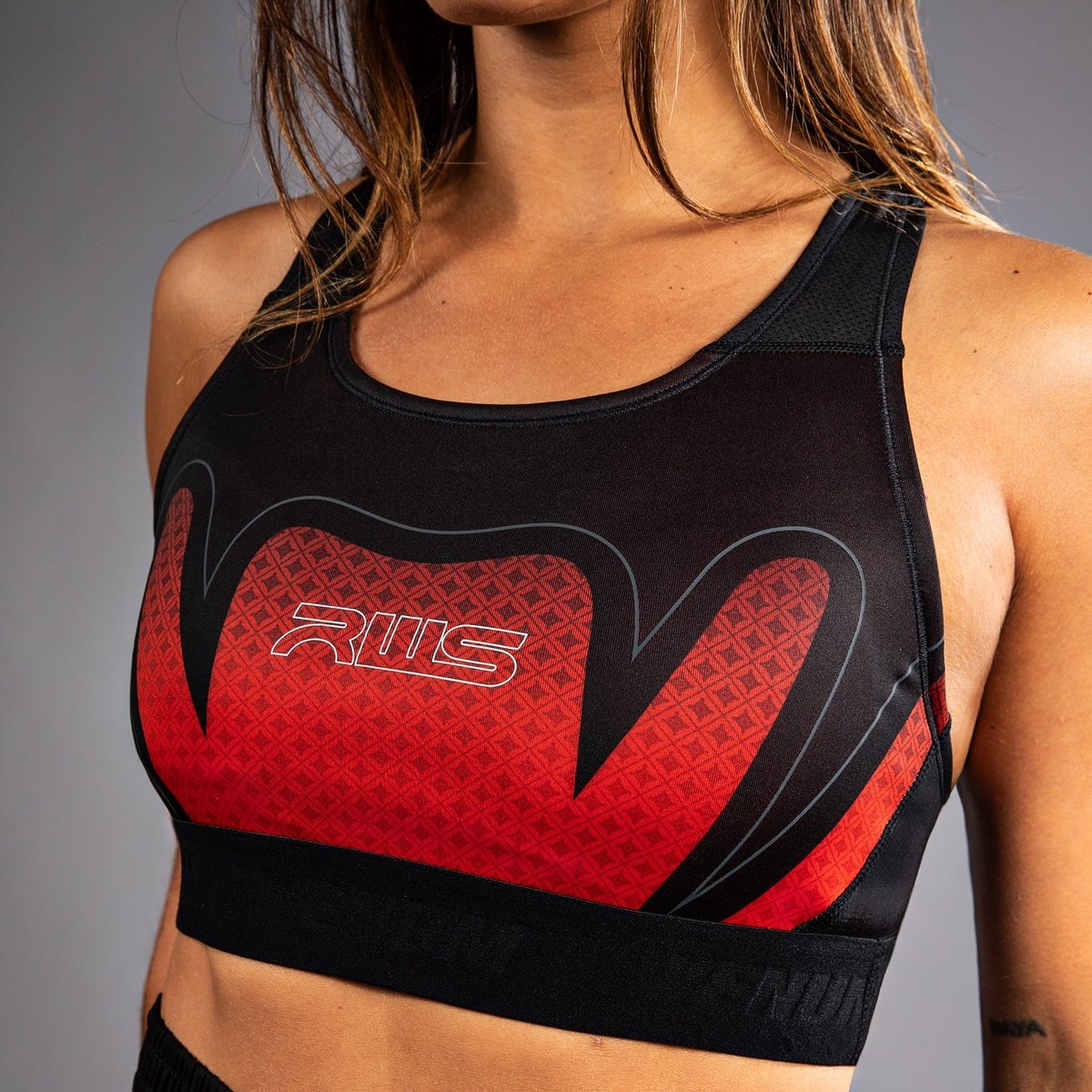Venum x RWS 2.0 Dames Sportbeha Zwart Rood - L