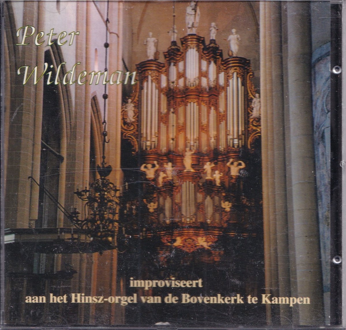 Peter Wildeman improviseert aan het Hinsz-orgel van de Bovenkerk te Kampen