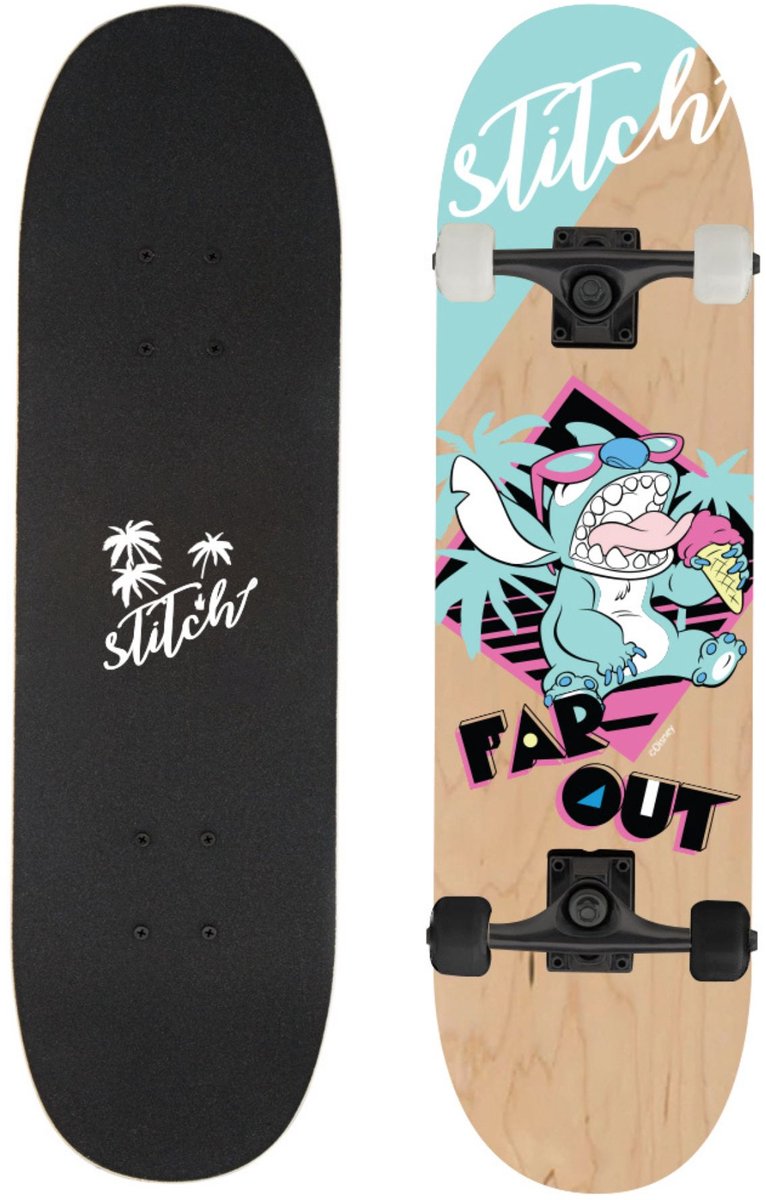 Lilo & Stitch Houten Skateboard Multicolor
