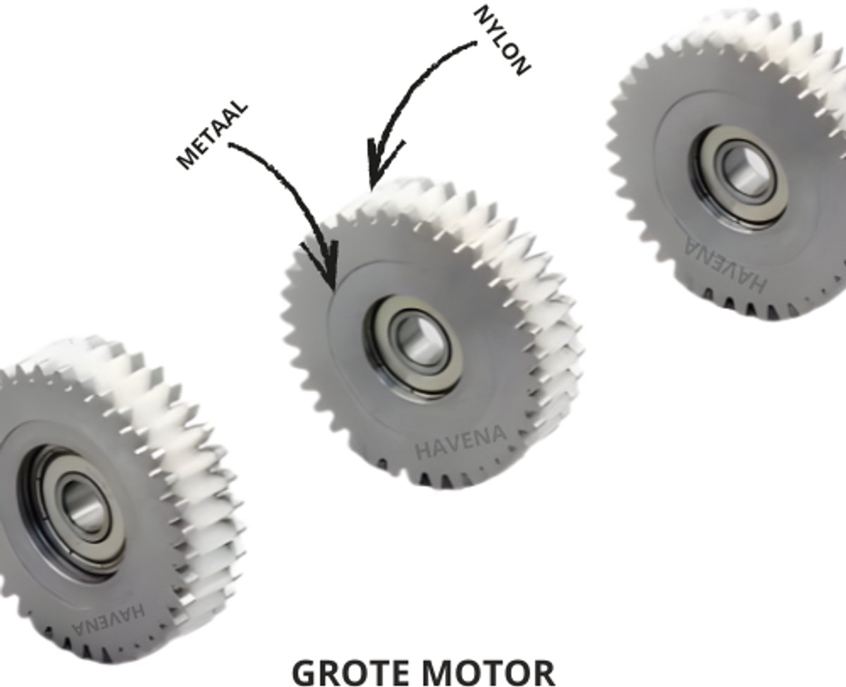 Havena 36T Half-Metaal Half-Nylon Tandwiel – 47.5×13.5mm met 8mm Lager – Geschikt voor Grote Variant E-Bike & Fatbike Motoren