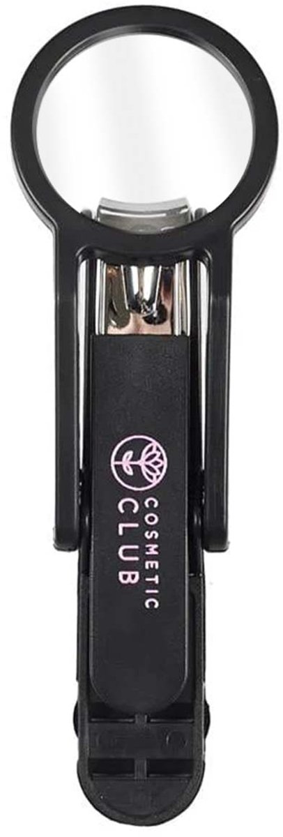 Cosmetic Club, Nagelknipper Nageltrimmer met vergrootglas en nauwkeurige cosmetische vijl, Zwart