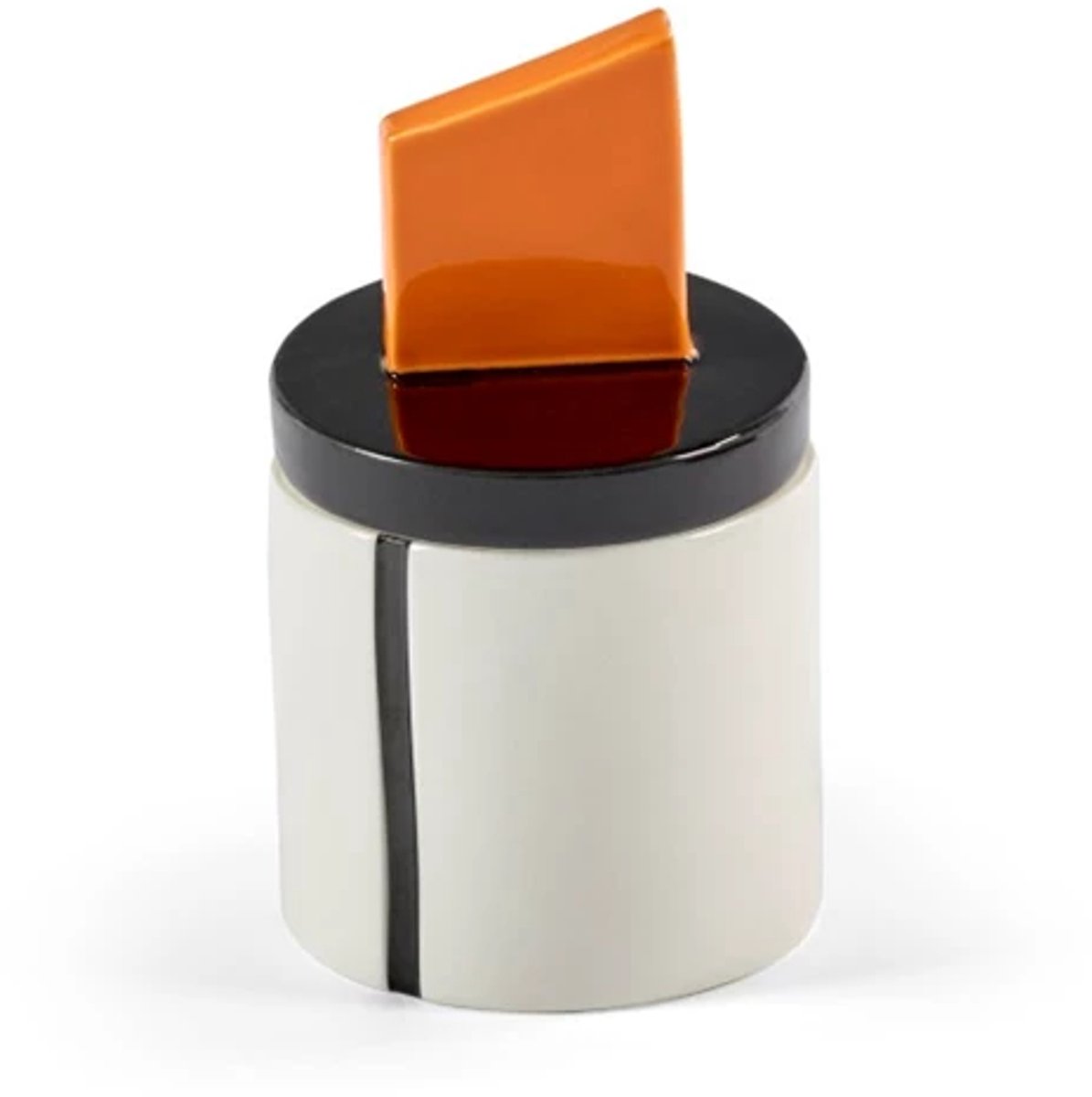 Serax Plan C Candela 02 geurkaars D8.5cm H14cm zwart / oranje meerkleurig