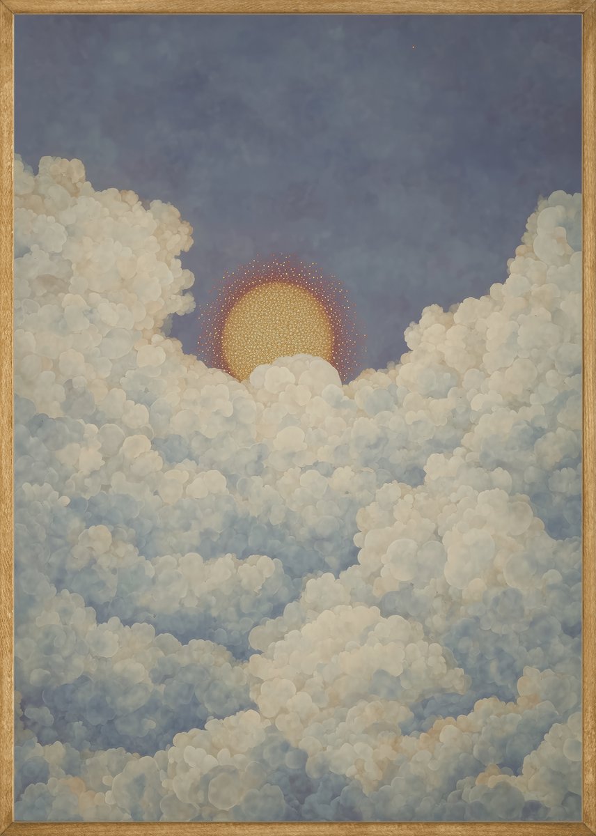 Gouden Zonnegloed Poster - 21x30 cm