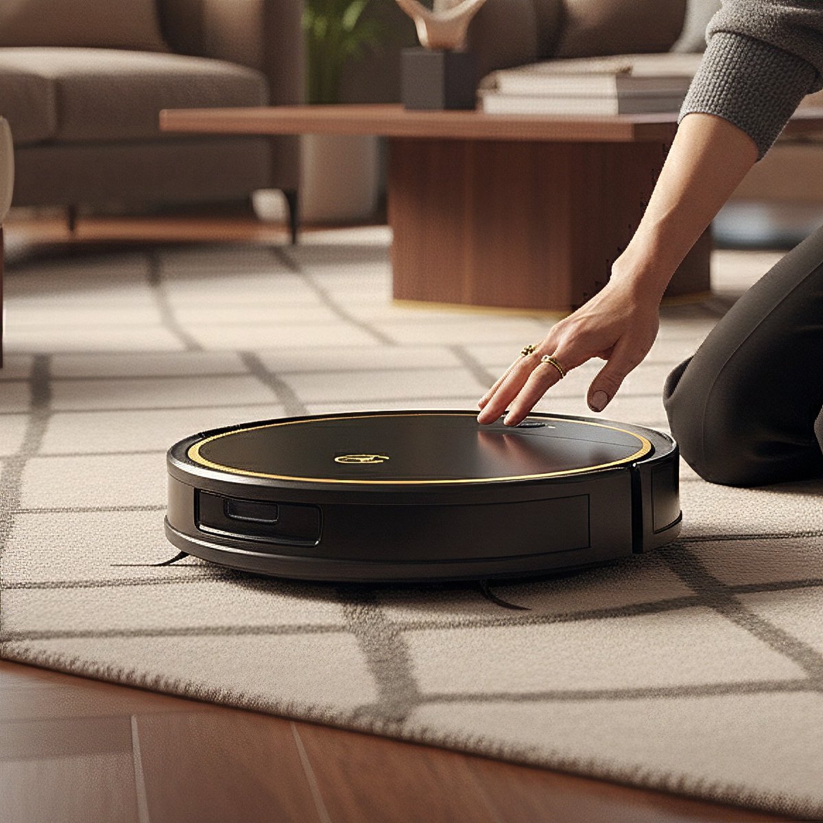 AG6000 Robotstofzuiger met Dweilfunctie - 120minuten - Met Oplaadstation - Robotstofzuigers - Huisdieren - met Dweil - Luxe Robotstofzuiger - Dweilrobot - Automatisch opladen - met App of afstandsbediening te gebruiken - 2500Mah - Ring Design — afbeelding 4