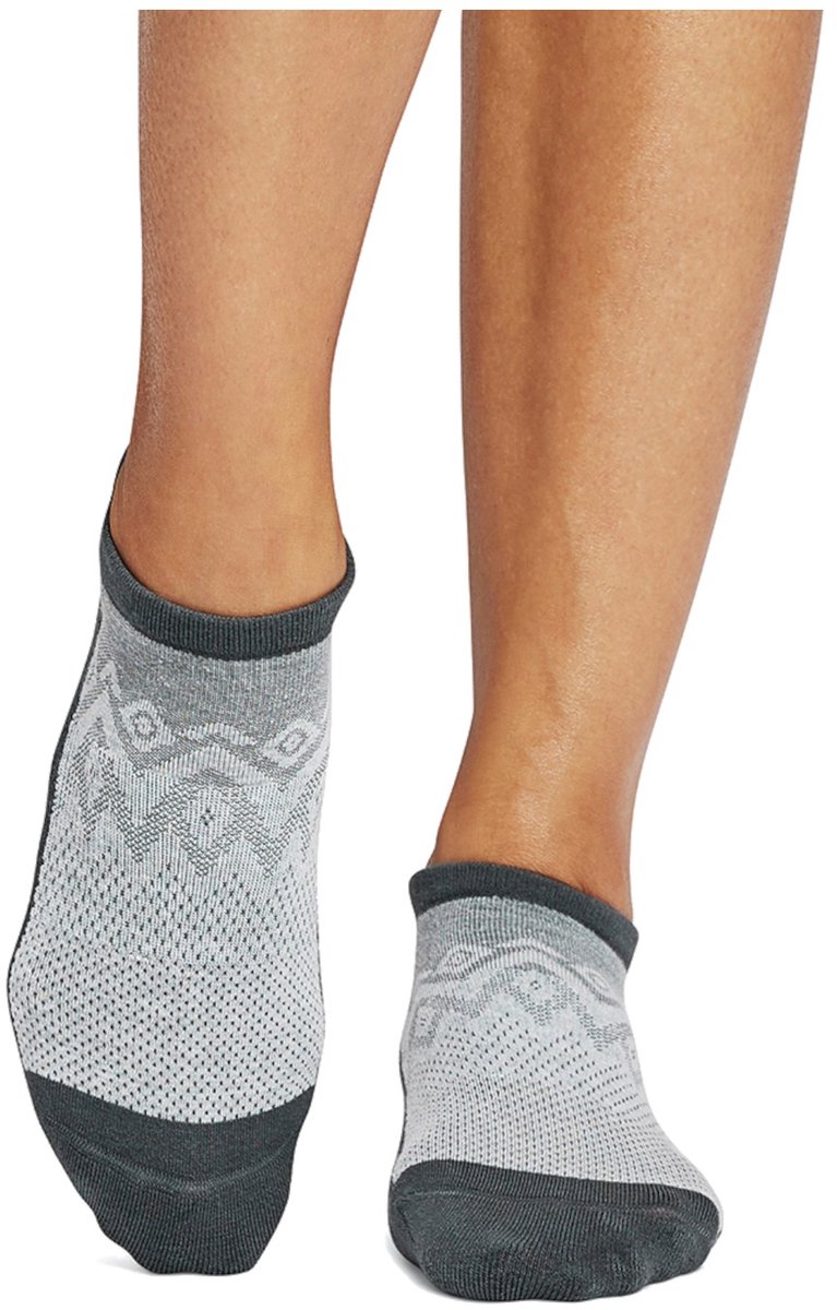 Tavi Savvy Yoga No-Show Grip Socks - Grijs/Donkergrijs - 36-39