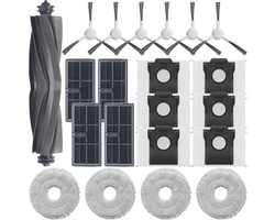 Geschikt voor Dreame X30 S30 robotstofzuiger accessoires L10S Pro Ultra hoofdborstel, dweil, stofzak vervangingsset - 21 onderdelen