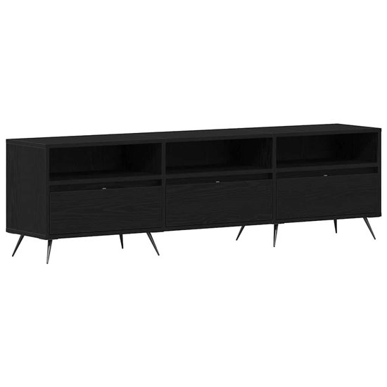 Meuble TV | Meuble TV | Meuble TV Chêne noir 150 x 30 x 44.5 cm Bois travaillé
