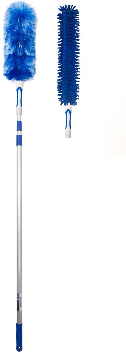 White-Label® Telescopische Plumeau - Ragebol – Uitschuifbaar - Blauw