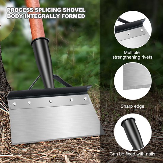 1 stuk - Multifunctionele onkruidverwijderaar tuingereedschap - multifunctionele reinigingsschep - Outdoor tuin reinigingsschep - Tuingereedschap voor onkruidbestrijding - zonder steel van Merkloos	 — afbeelding 5