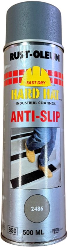 Rust-Oleum Anti-Slip Spray - Spuitbus - 500ml - Grijs - Veiliger Oppervlak - Slijtvast