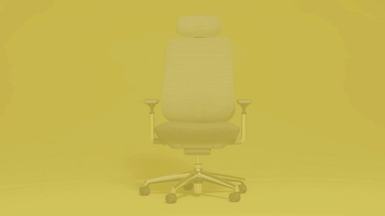 COLAMY Atlas Bureaustoel – Ergonomische Bureaustoel met 4D-armleuningen – voor-achter verstelbare zitting – Lichtgrijs