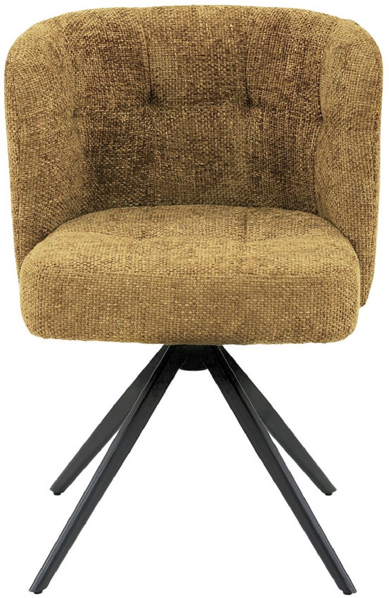 PTMD Eetkamerstoel Odin - Oranje - 56x54x78.5cm