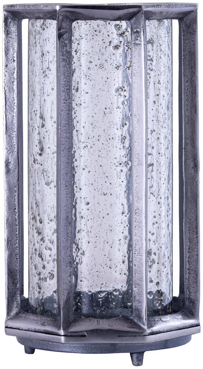 PTMD Windlicht Connhal - Zwart - 20x20x34cm